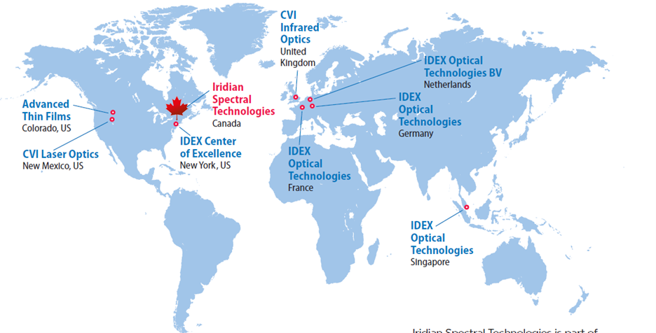 Iridian on the world map